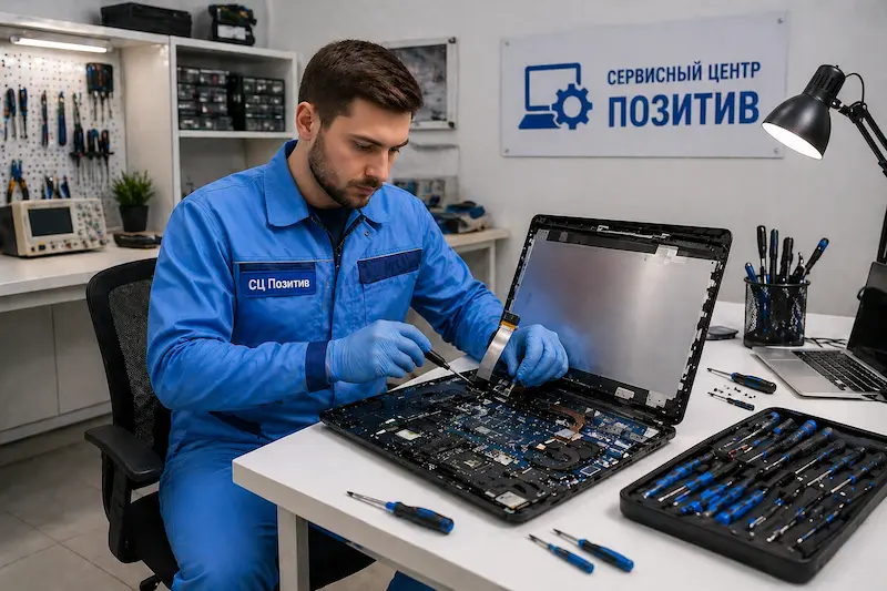 Замена шлейфа матрицы ноутбука в Хабаровске