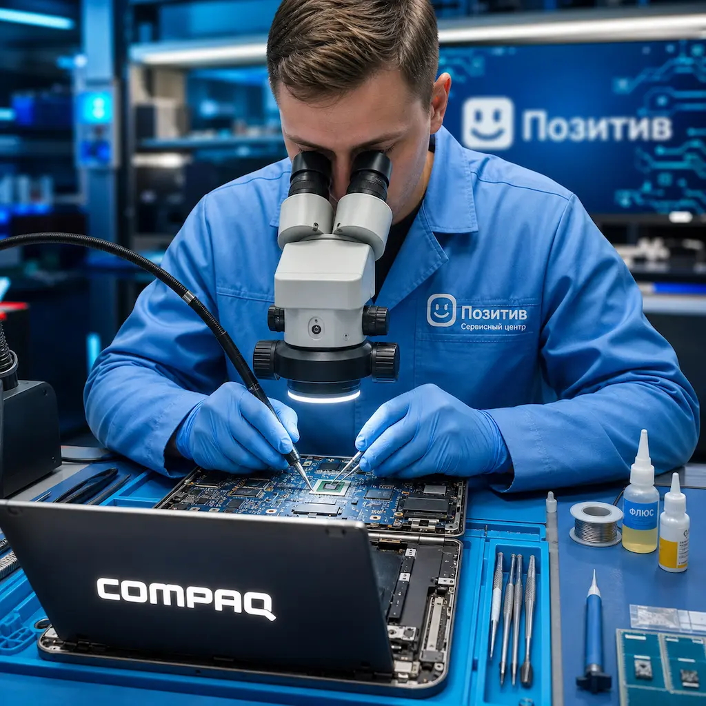 Замена видеокарты ноутбука Compaq в Хабаровске