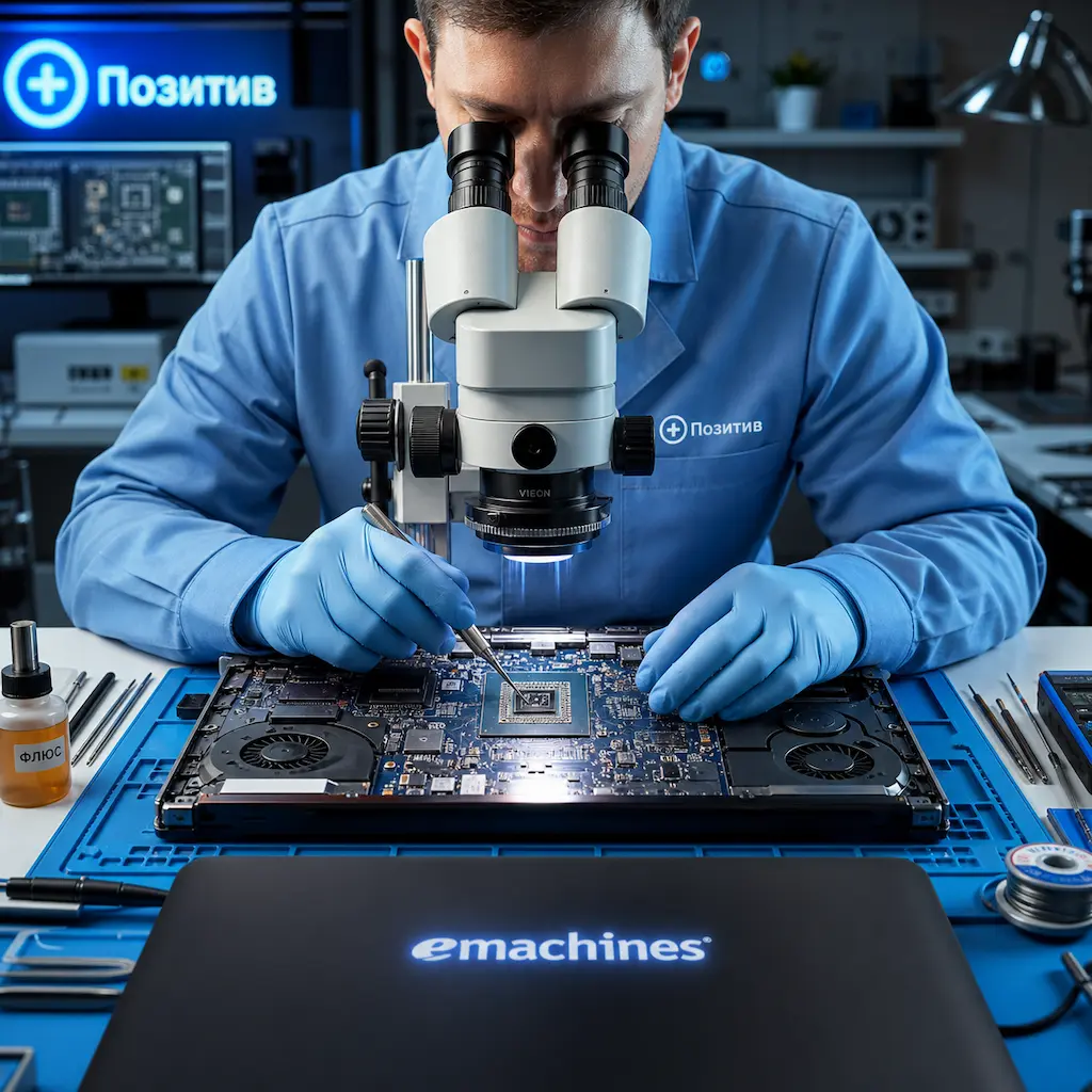 Замена видеокарты ноутбука Emachines в Хабаровске