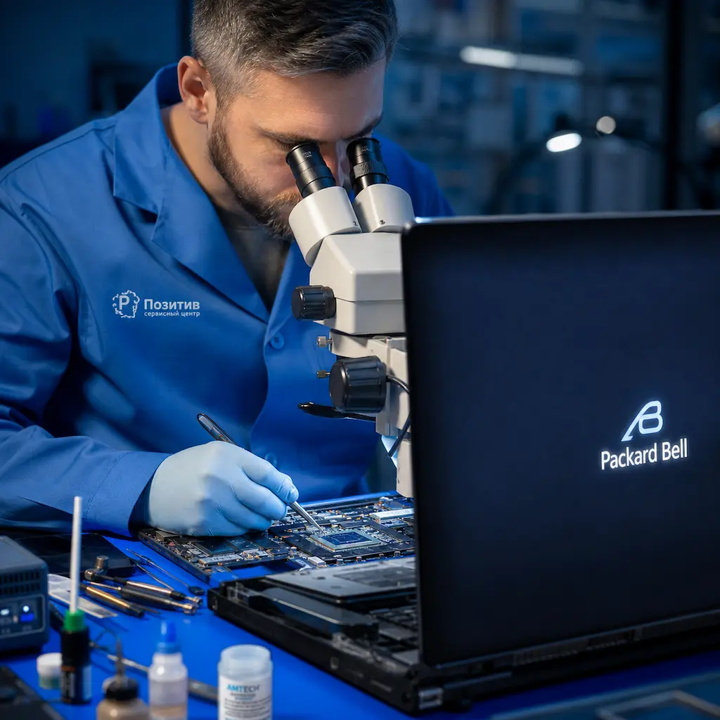 Замена видеокарты ноутбука Packard Bell в Хабаровске