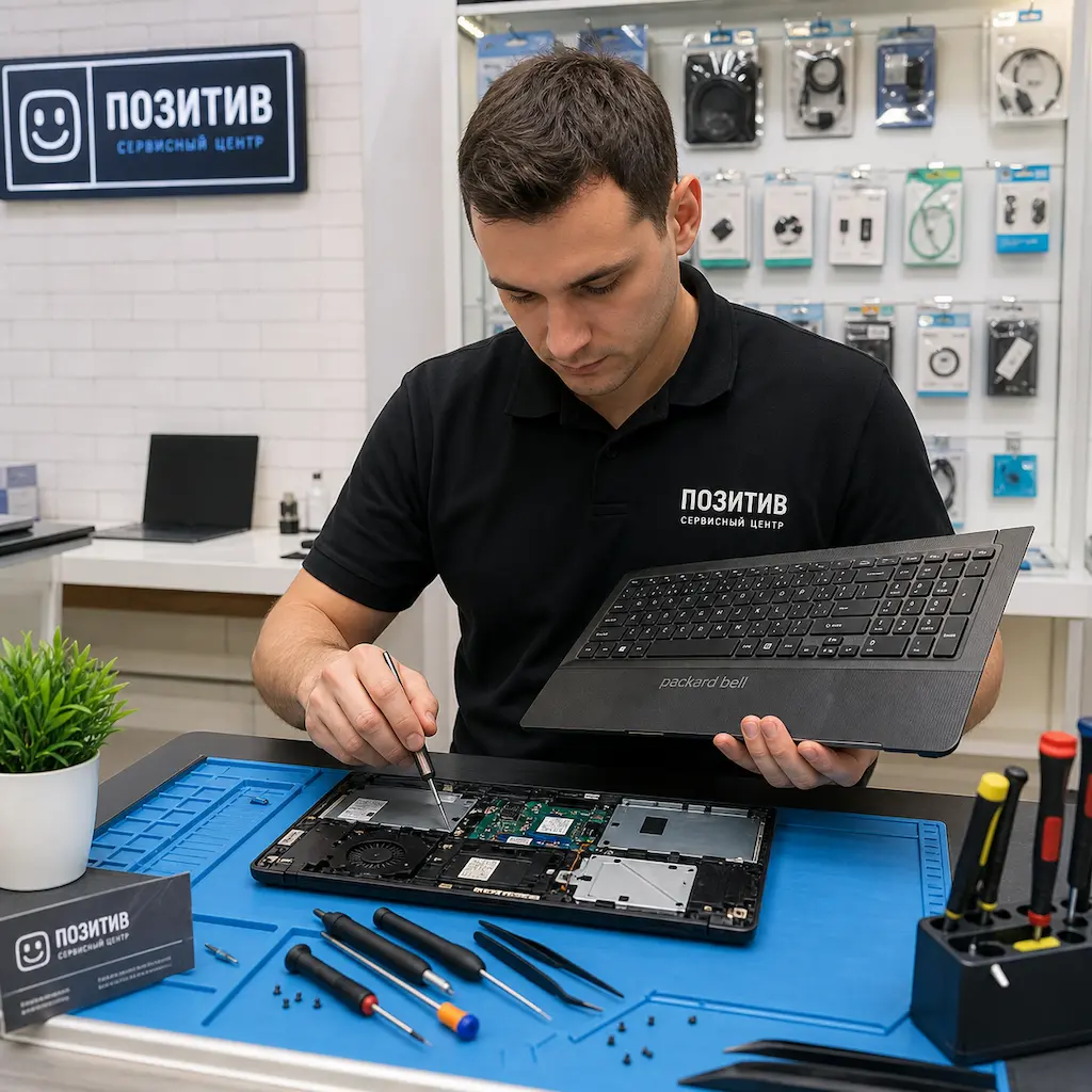 заменить клавиатуру на ноутбуке Packard Bell в Хабаровске