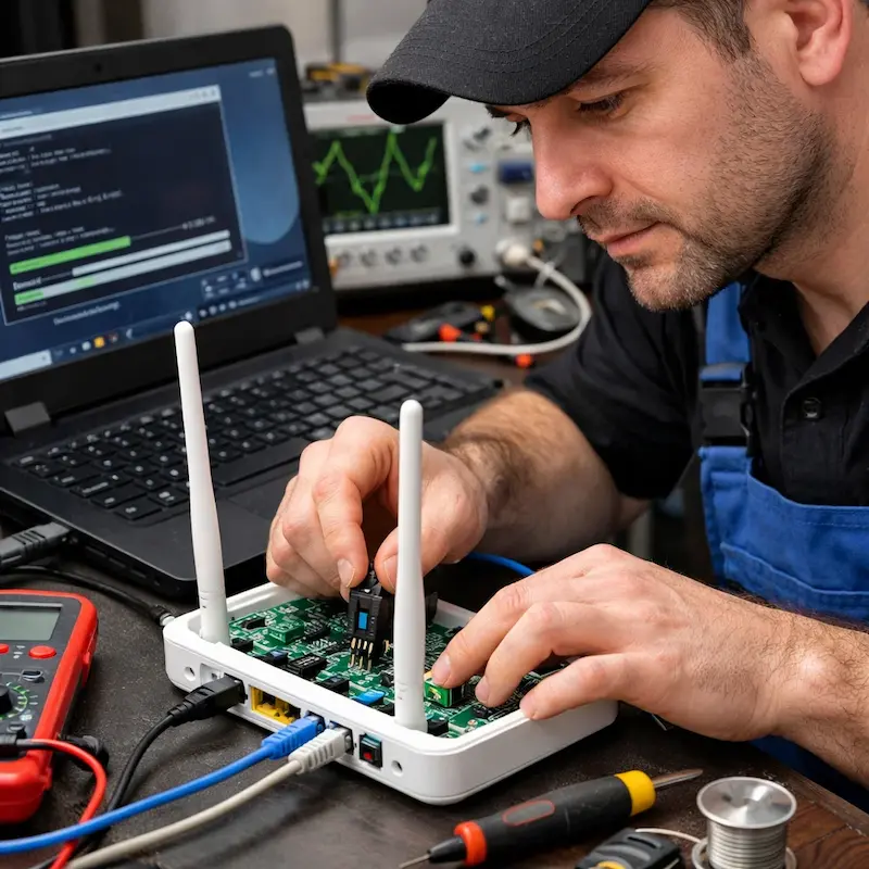 Перепрошивка WiFi роутера в Хабаровске