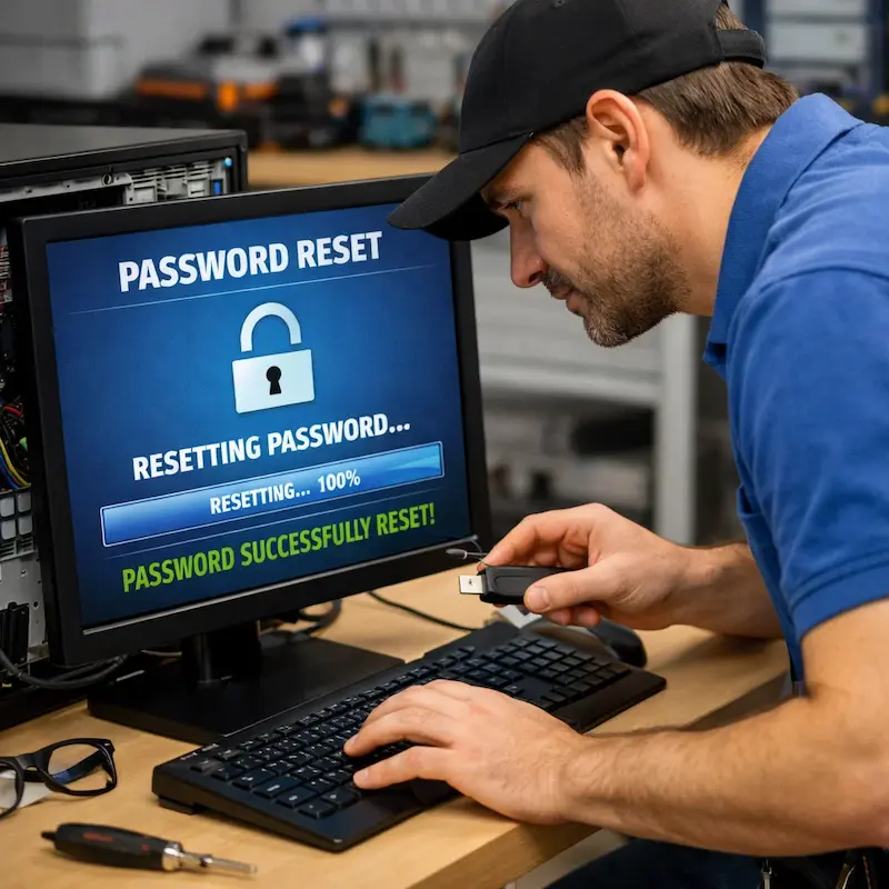 Сброс пароля от компьютера в Хабаровске