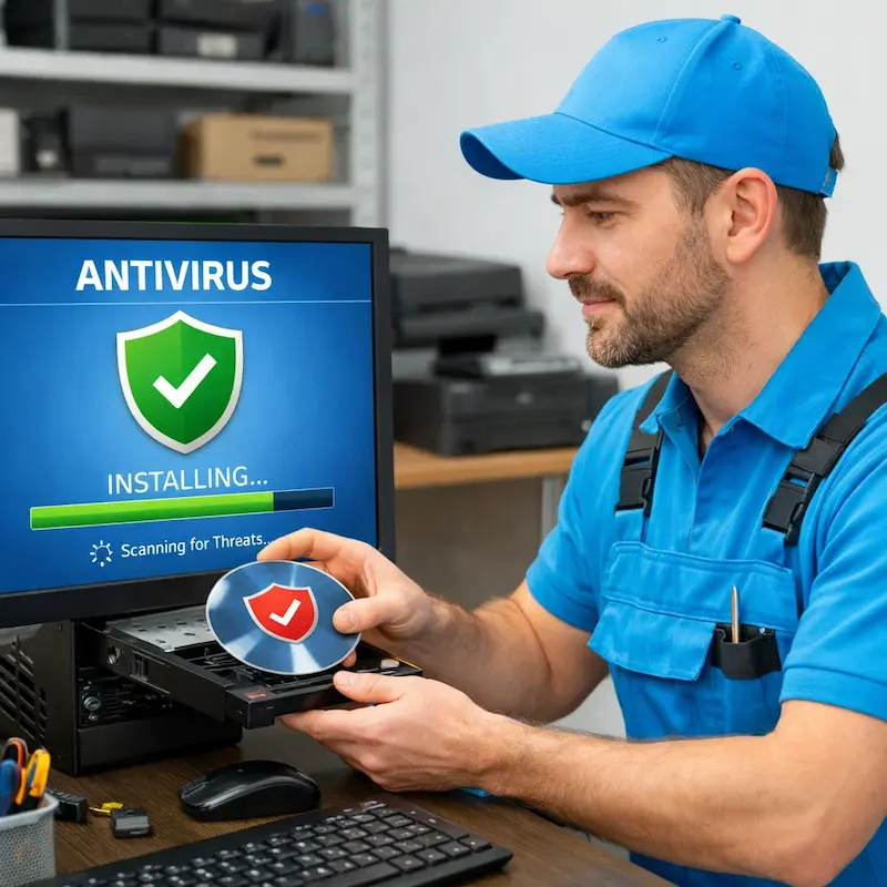 Установка антивируса в Хабаровске на дому